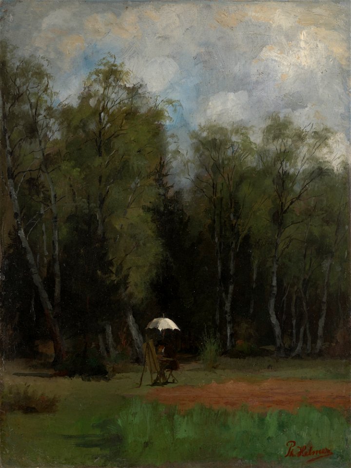 Philipp Helmer - Maler am Waldrand - G 164 - Lenbachhaus
