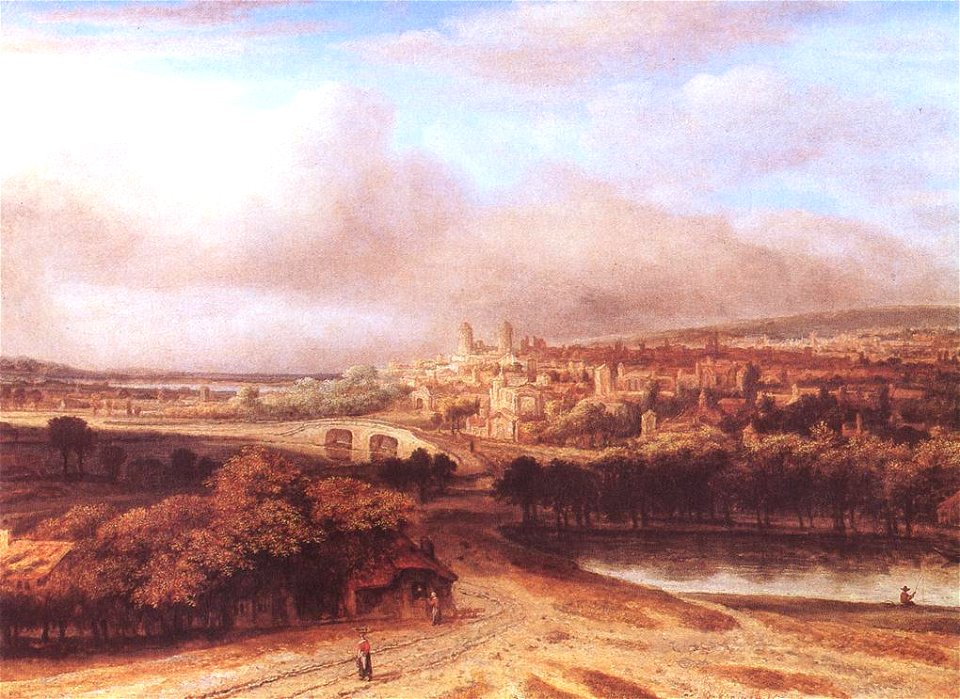 Philips Koninck - Village on a Hill - WGA12247