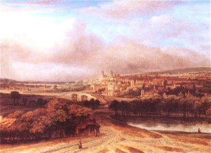 Philips Koninck - Village on a Hill - WGA12247