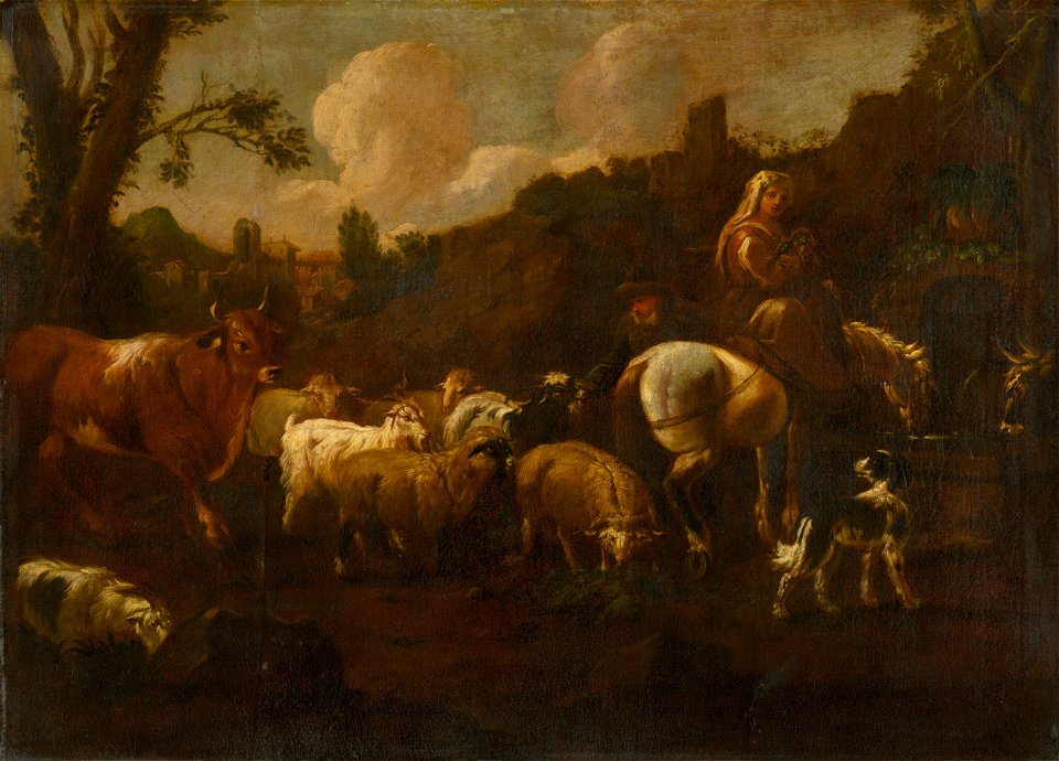 Philipp Peter Roos – okruh autora - Napájanie stáda - O 230 - Slovak National Gallery