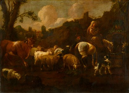 Philipp Peter Roos – okruh autora - Napájanie stáda - O 230 - Slovak National Gallery