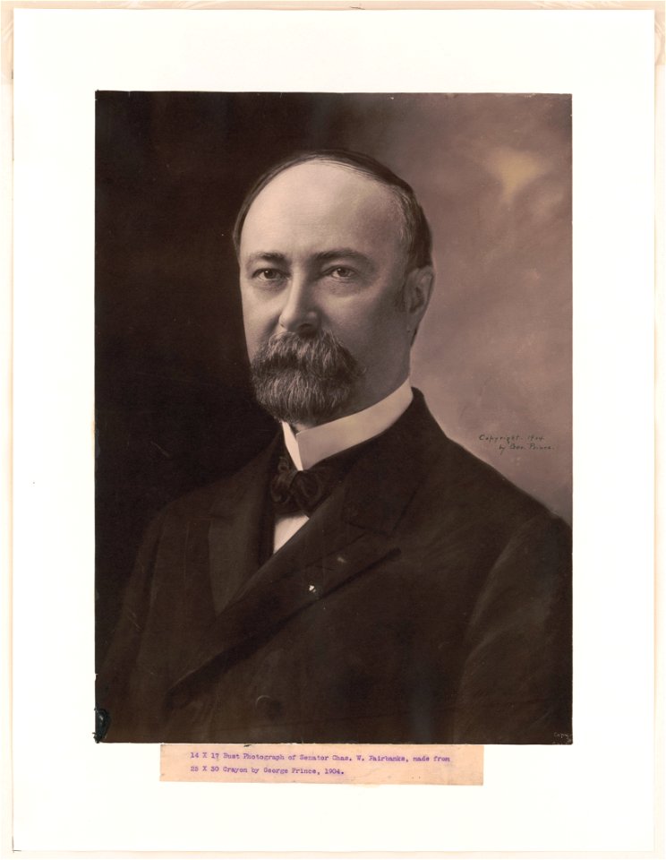 Photograph of Senator Charles W. Fairbanks LCCN2003677510