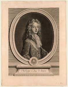 Philippe Duc d'Anjou - Pint par de Troye ; gravé par le chevalier Edelink C.P.R. LCCN2015650879