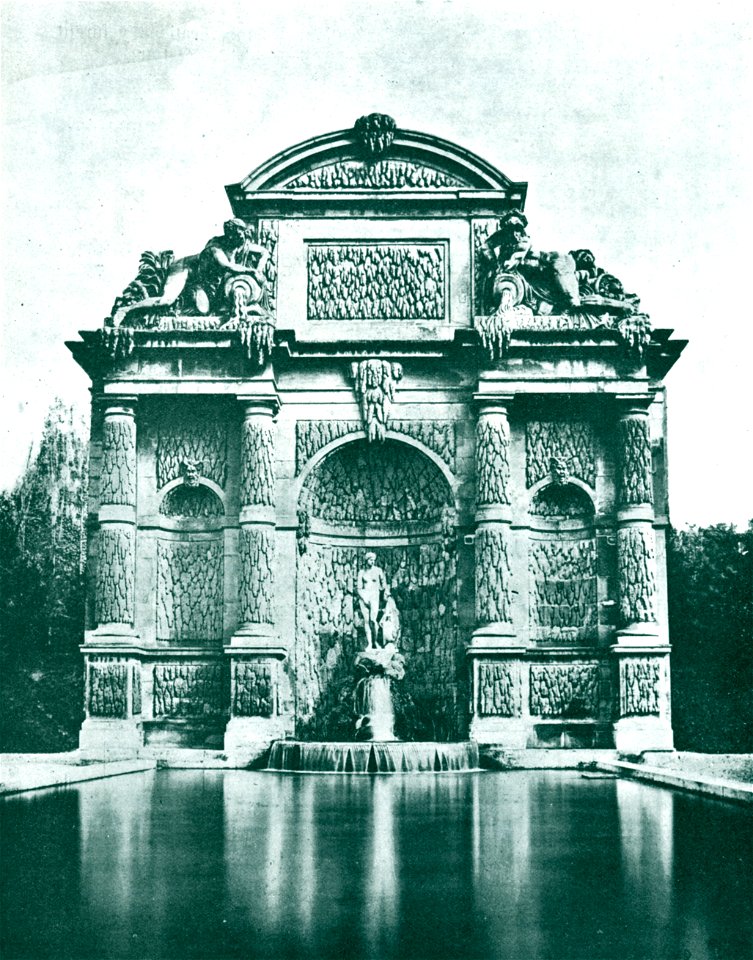Photo of the Fontaine Médicis by Baldus - Hustin 1911 p151