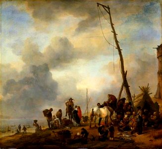 Philips Wouwerman - Vissers op een strand - Gal.-Nr. 1434 - Staatliche Kunstsammlungen Dresden