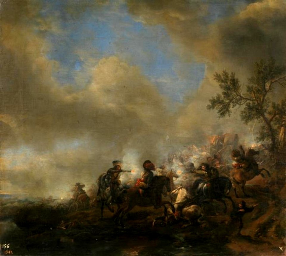 Philips Wouwerman - Ruitergevecht - P002153 - Museo del Prado