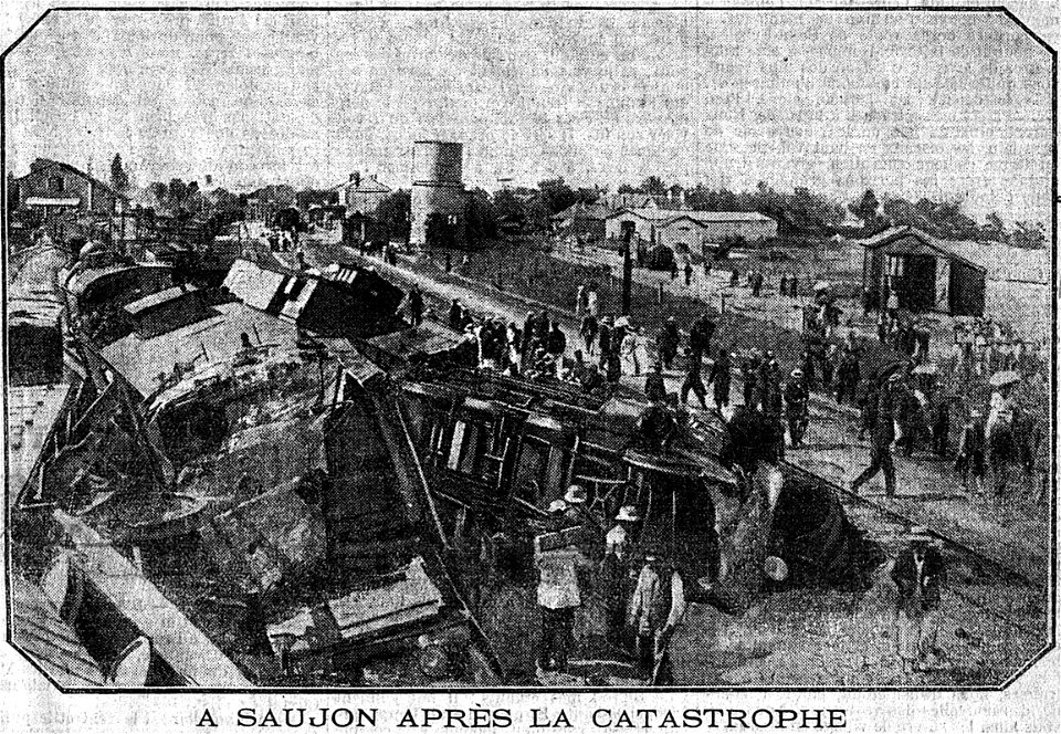 Photo de la catastrophe de Saujon dans le journal Le Matin