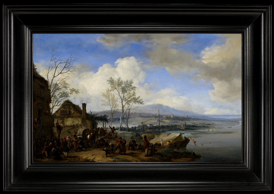 Philips Wouwermans - Merry and Rowdy Peasants at an Inn - 81.107 - Minneapolis Institute of Arts