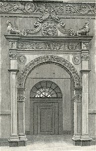 Piacenza porta del Palazzo Scotti
