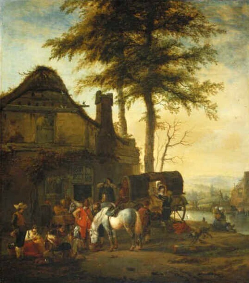 Philips Wouwerman - De halte voor de herberg - 2014 (OK) - Museum Boijmans Van Beuningen