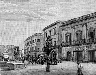 Piazza di Maglie (xilografia)