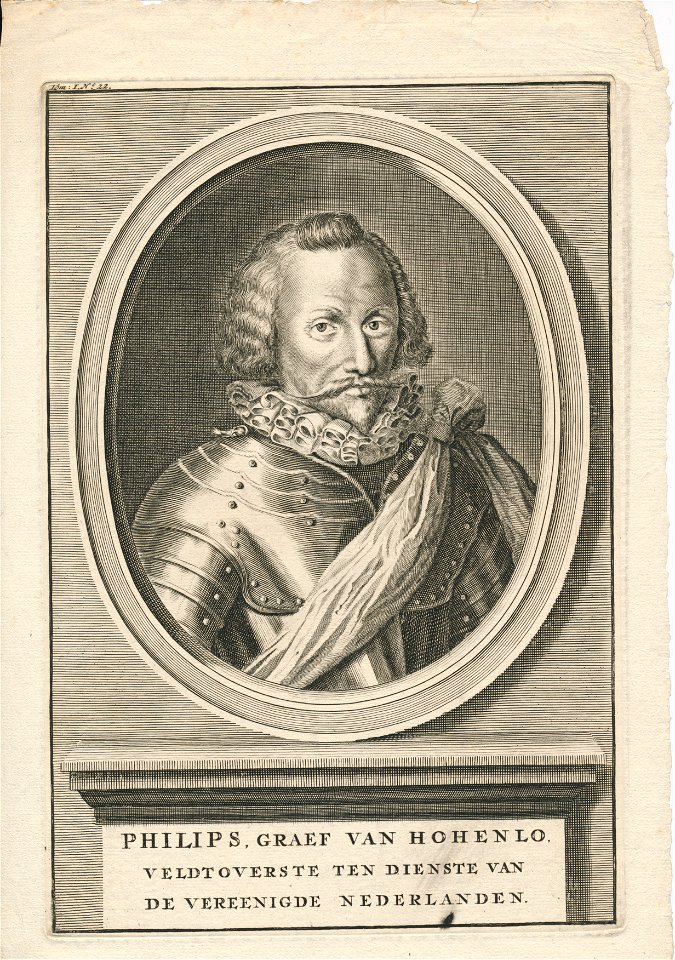 Philips, graaf van Hohenlohe zu Langenburg 1550-1606 Erfgoedcentrum Rozet 300 191 d 2 A-40
