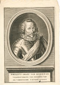 Philips, graaf van Hohenlohe zu Langenburg 1550-1606 Erfgoedcentrum Rozet 300 191 d 2 A-40