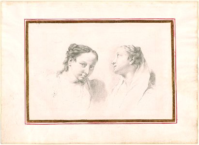 Piazzetta - Two Studies of Girls, 1961.1249