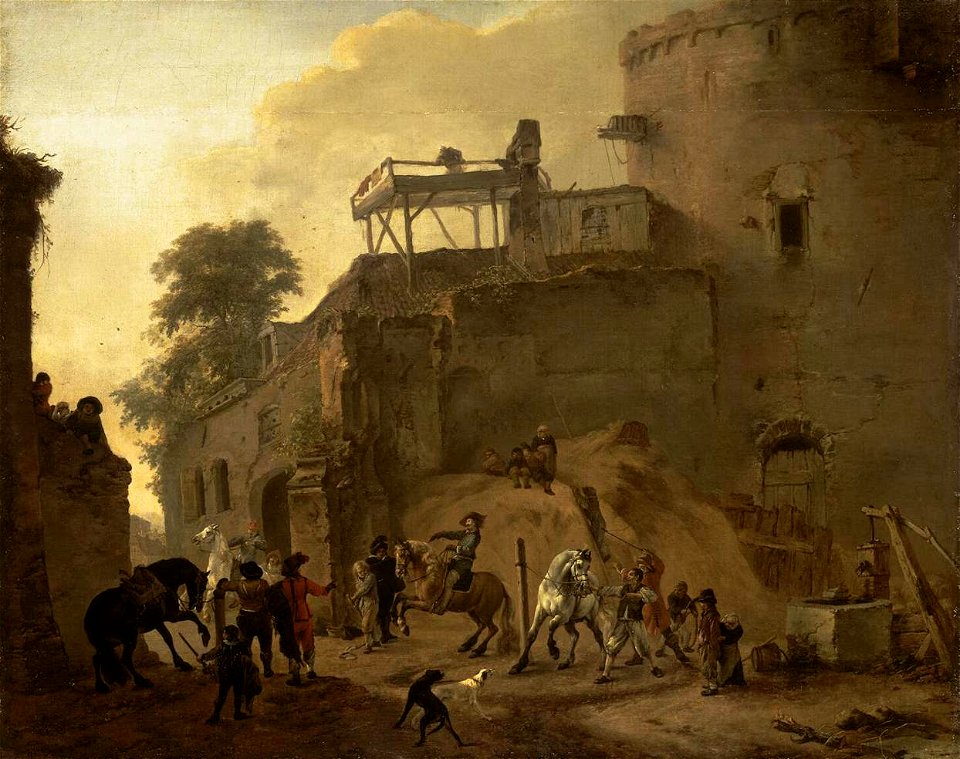 Philips Wouwerman - Manege Riding in the Open Air - WGA25878