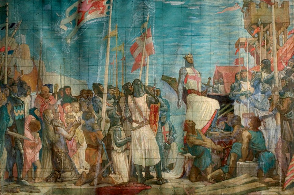 Philpot, Glyn Warren; Richard the Lionheart Embarks on the Third Crusade; Nottingham City Museums and Galleries