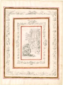 Piazzetta - An Author and the Four Virtues and Two Decorative Borders, 1961.127