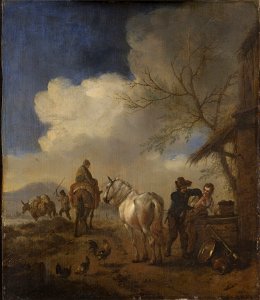Philips Wouwerman - The Importunate Groom Cat616