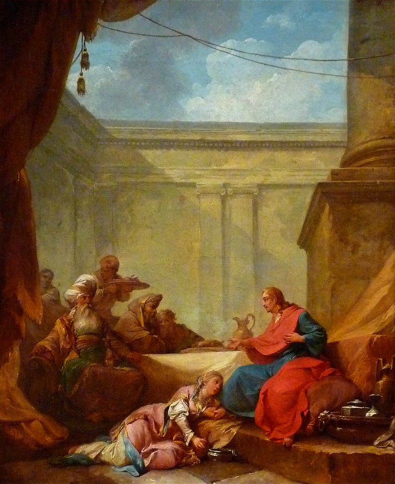 Phlippe-Jacques Loutherbourg-Le Christ et la Madeleine