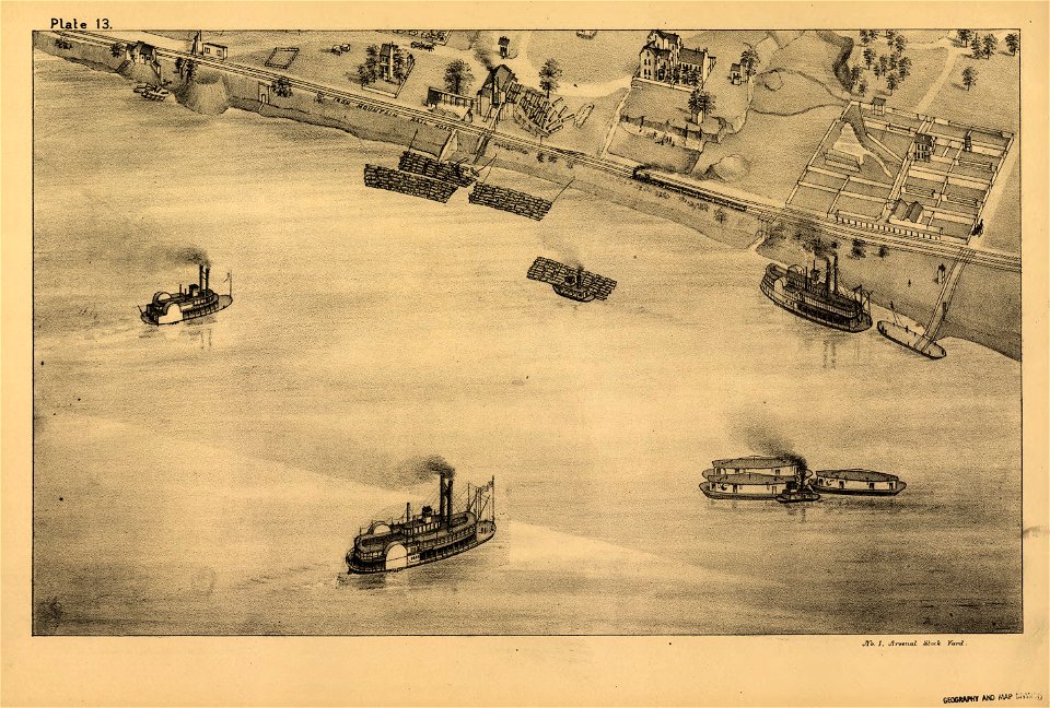 Pictorial St. Louis, the great metropolis of the Mississippi valley; a topographical survey drawn in perspective A.D. 1875, LOC rc01001392-17
