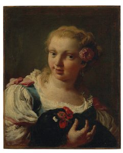 Piazzetta - ATTRIBUÉ À - Jeune fille avec une poule, 6325122