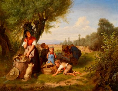 Phillip Albert Gliemann Mittagsrast bei der Erntearbeit 1852