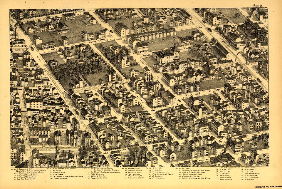 Pictorial St. Louis, the great metropolis of the Mississippi valley; a topographical survey drawn in perspective A.D. 1875, LOC rc01001392-30