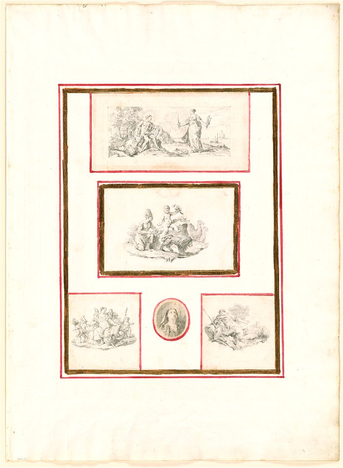 Piazzetta - Five Tailpiece Designs, 1961.123