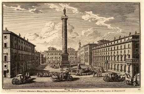 Piazza Colonna - Plate 022 - Giuseppe Vasi