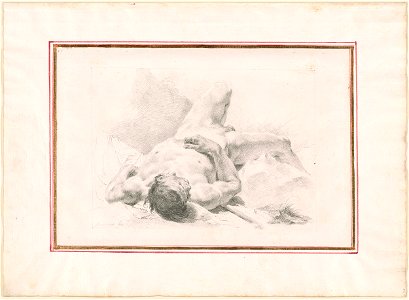 Piazzetta - Male Nude in a Landscape, 1961.1254