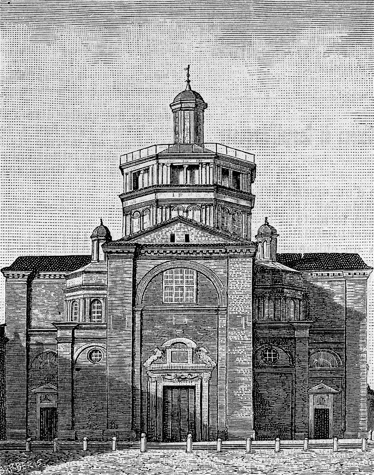 Piacenza – Chiesa di Santa Maria di Campagna (xilografia)