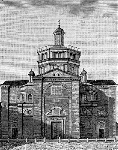 Piacenza – Chiesa di Santa Maria di Campagna (xilografia)