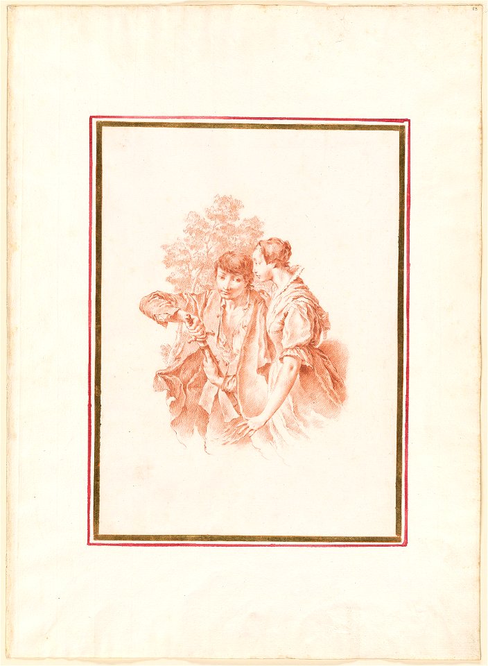 Piazzetta - A Boy Unsheathing His Dagger, with a Girl, 1961.1283
