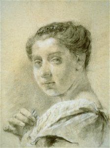 Piazzetta - Portrait of a Young Woman, c. 1730, 1971.332. Free illustration for personal and commercial use.