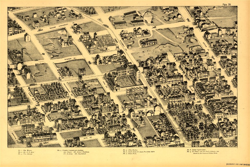 Pictorial St. Louis, the great metropolis of the Mississippi valley; a topographical survey drawn in perspective A.D. 1875, LOC rc01001392-32