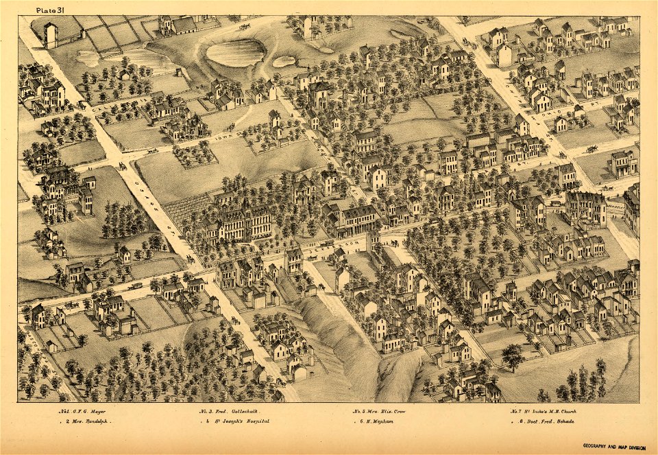 Pictorial St. Louis, the great metropolis of the Mississippi valley; a topographical survey drawn in perspective A.D. 1875, LOC rc01001392-35