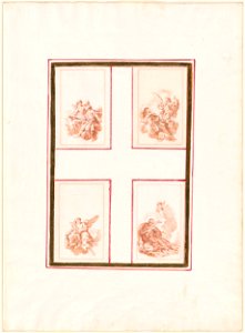 Piazzetta - Four Sketches of Saints and Angels, 1961.1210