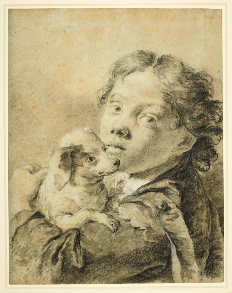 Piazzetta - A boy with a dog c. 1740, RCIN 990777