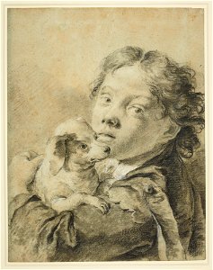 Piazzetta - A boy with a dog c. 1740, RCIN 990777