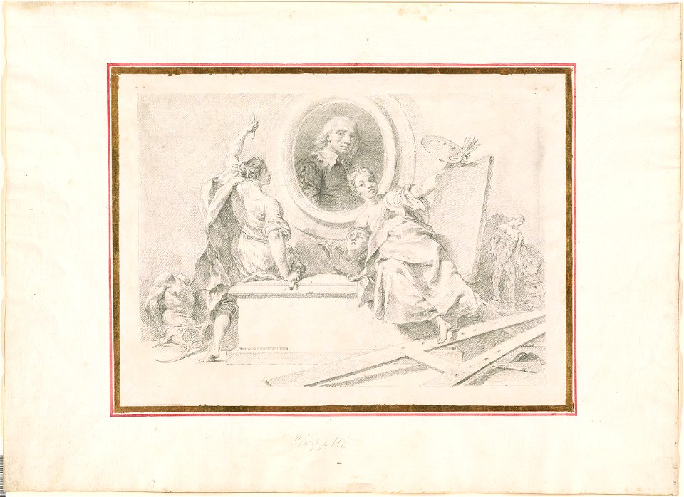 Piazzetta - Design for the Frontispiece of Studi di Pittura, 1961.1237