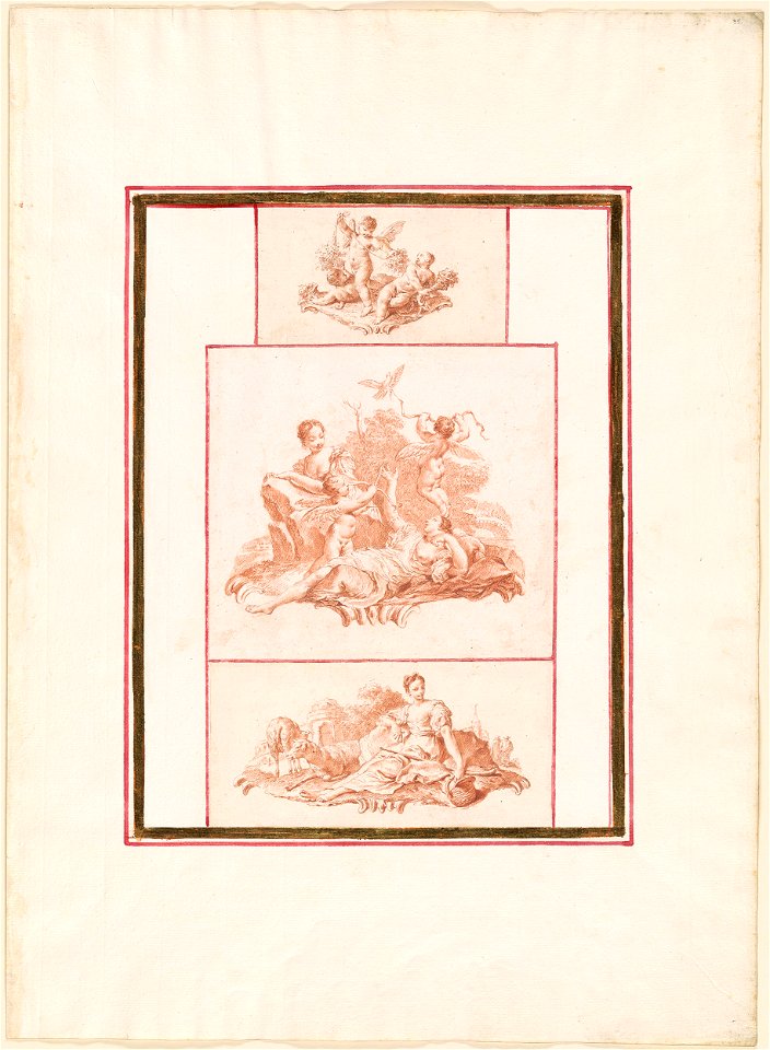 Piazzetta - Three Tailpiece Designs, 1961.1235