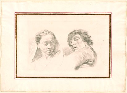 Piazzetta - Studies of a Man and a Woman, 1961.1250