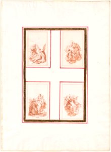 Piazzetta - Four Sketches of the Virgin and Saints, 1961.1218