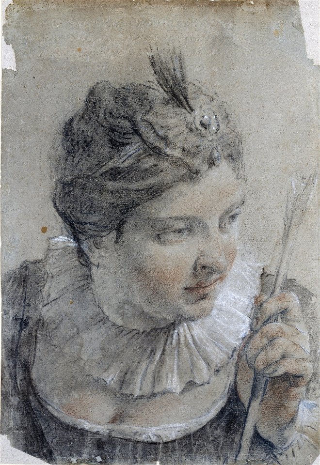Piazzetta - Young Woman Holding an Arrow (Actress in the Role of Diana), ОР-43538