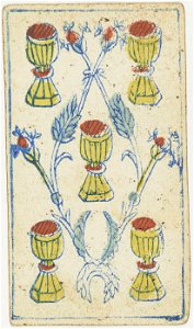 Piedmontese tarot deck - Solesio - 1865 - 5 of Cups