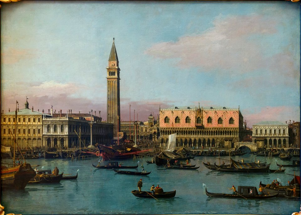 Piazzetta Riva degli Schiavoni, Canaletto, WAF137, Alte Pinakothek Munich