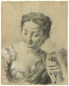 Piazzetta - Young Woman with Tambourine, IV, 90