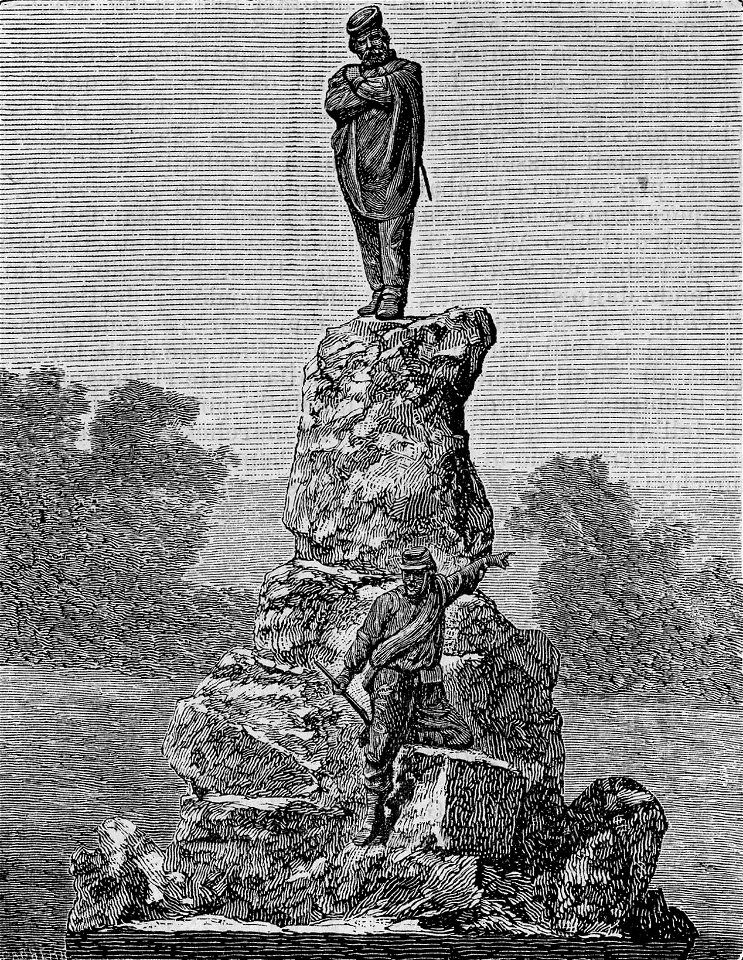 Piacenza – Monumento a Garibaldi (xilografia)