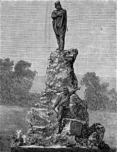 Piacenza – Monumento a Garibaldi (xilografia)