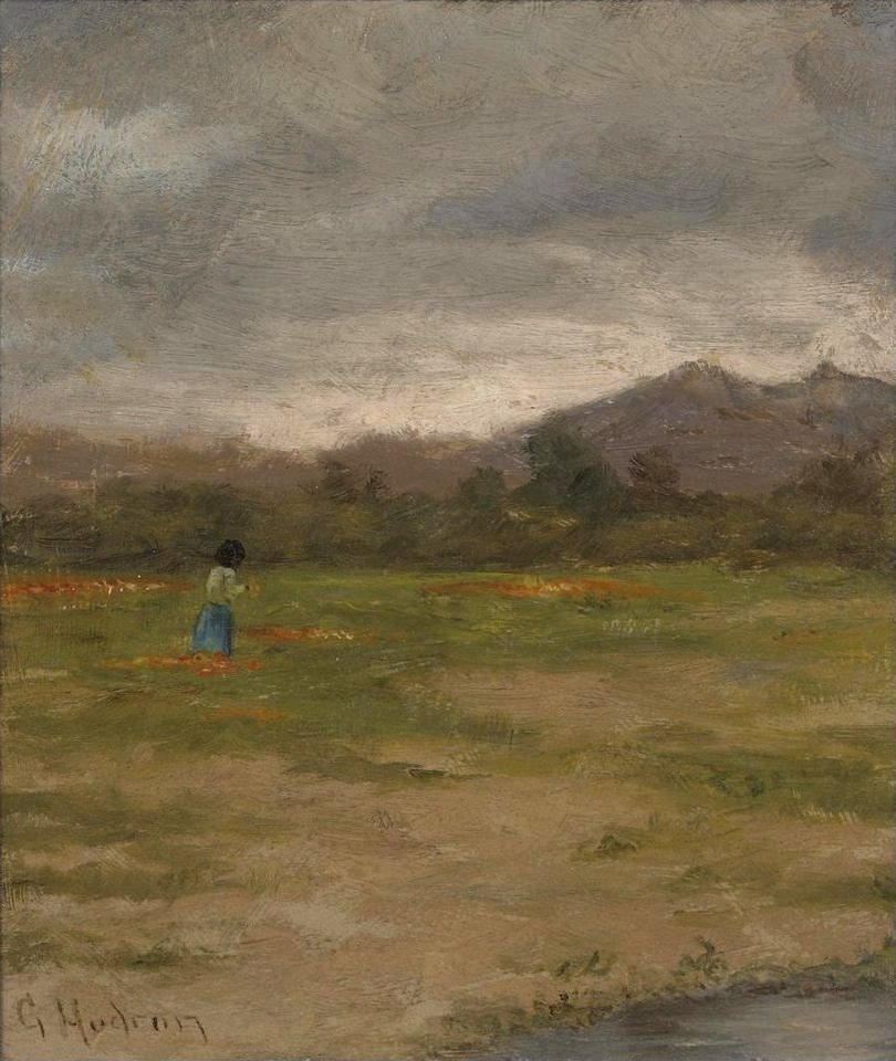 Picking Orange Flowers by Grace Hudson